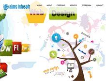 Tablet Screenshot of aimsinfosoft.com